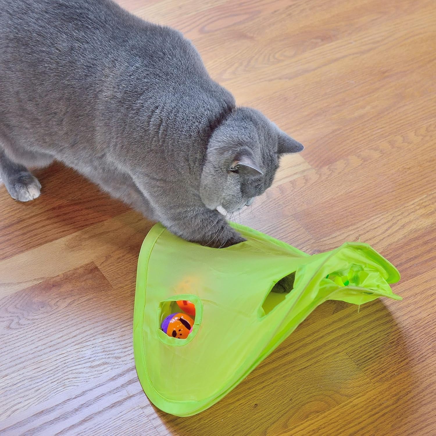 18-Piece Cat Toy Assortment - Teaser Wand, Interactive Bell Toy, Sparkle Balls, and Hide & Seek Toy for Kittens and Puppies